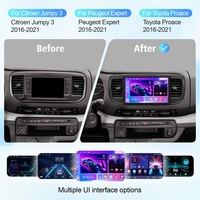 Autoradio Android Rhythm avec écran tactile, Carplay, Bluetooth, durable et fiable pour Citroën Jumpy 3/Peugeot Expert/Toyota Proace 2016-2021