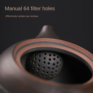 เครื่องปั้นดินเผาสีม่วง Xi Shi หม้อ,มีดกระโดดทำมือสไตล์จีนเคลือบเงาเซรามิกกังฟูกาน้ำชาอุปกรณ์ทำชา - Product Image 5