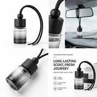Diffuseur de parfum en verre pour voiture, pendentif d'aromathérapie, parfum frais longue durée, parfum d'ambiance intérieur