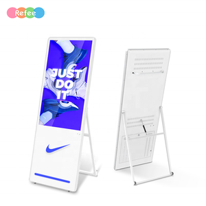 Xách tay có thể gập lại kỹ thuật số biển Màn hình <span class=keywords><strong>LCD</strong></span> quảng cáo hiển thị với Android OS FHD màn hình cảm ứng cho cửa hàng bán lẻ - Product Image 1