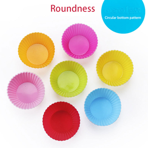 Top vente réutilisable Muffin cuisson tasses résistant à la chaleur de qualité alimentaire approuvé Silicone Cupcake doublures - Product Image 5
