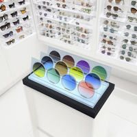 Présentoir LED de Luxe 2024 pour Lunettes, 12 Lentilles, Style Haute Couture
