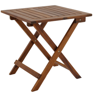 Mesa Plegable Moderna de Madera de Acacia para Exteriores, Mesa de Café para Jardín, Mesa de Bistro Portátil, Muebles de Patio, Suministro al por Mayor - Product Image 1