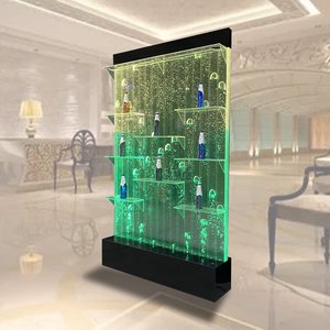 น้ำตกตกแต่งภายในอาคารแบบ LED ที่ให้แสงสว่าง ผนังน้ำแบบฟองอากาศ - Product Image 5