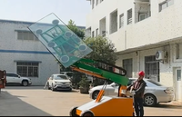 Chariot de manutention de verre électrique, grue de levage de verre, robot de levage de panneaux lourds avec système à vide
