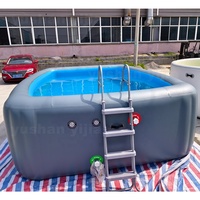 Piscine gonflable en PVC renforcé de 40 mm, résistante aux déchirures, pour usage commercial intensif