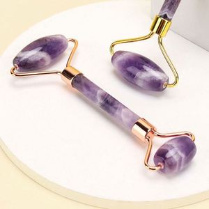 Juego de Rodillo de Jade y Gua Sha de Amatista para Uso Diario, Tendencia 2025, para Mujeres, Gadgets de Belleza y Productos de Cuidado Personal de la Piel - Product Image 3