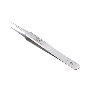 Vetus Tweezers 4-SA Pointed Stainless Steel <b>Precision</b> <b>Tool</b> For Electronics Repair - Product Image 1