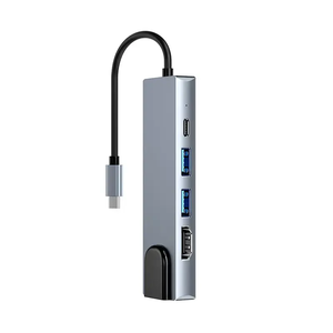 5-in-1 USB C HUB Ethernet RJ45 Loại C Docking Station IOS HP Dell Lenovo máy tính xách tay giá tốt nhất HDTV USB 3.0 sạc PD - Product Image 4