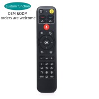 Télécommande vocale universelle IR à 30 boutons, noire, fabriquée en Chine, dernière version, code d'apprentissage, portée 5-10m, 2 piles AAA