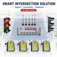 Compteur de trafic sans fil Nouveau design moderne réseau d'approvisionnement d'usine contrôleur intelligent de feux de circulation intelligent