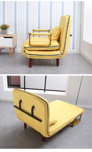 Đa Năng Giường Nhỏ Giải Trí Sala Set Gỗ Home Có Thể Gập Lại Sleeper Vải Màu Xám Cumbed Couch Nội Thất Phòng Khách <span class=keywords><strong>Sofa</strong></span> - Product Image 4