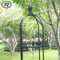 8 mm Gartenpflanzen-Rosenobelisk Runder Bogen Rosenständer Pflanzenstütze Rankgitter für Topfpflanzen Kletterpflanzen Blumen Ranken