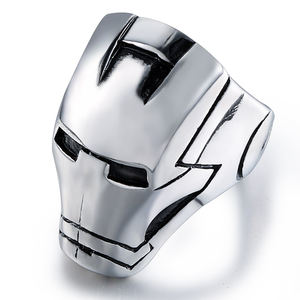 Joyería de acero inoxidable de alta calidad, anillos de Iron Man <span class=keywords><strong>Superman</strong></span> para hombres y niños, marca con logotipo personalizado - Product Image 1