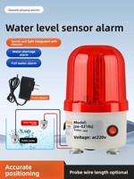 JZCN JZE-0218SJ Capteur d'alarme de niveau d'eau à induction 120 dB Son et lumière Haute sensibilité pour réservoir d'eau, débordement et niveau bas de liquide