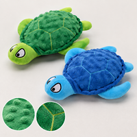 Jouet à mâcher pour chien Kinghon en peluche en forme de tortue, avec sonnette, texture douce à bulles, jouet interactif pour chiots