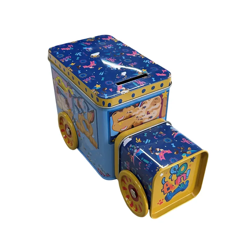 おもちゃのブリキ缶を梱包するためのカスタムメーカーの車の形をした梱包ブリキボックスギフトブリキ缶