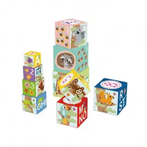 2024新创意游戏纸板嵌套盒-儿童动物纸玩具