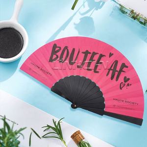 Cadeau d'affaires personnalisable Ventilateur pliable personnalisé Ventilateur à main pliable en plastique PP - Product Image 2