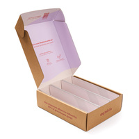 Individuelles Logo bedruckte flachverpackung Verpackungsbox aus Wellpappe gestanzte faltbare Kraftpapier-Versandtasche Versand Versandbox