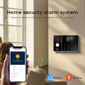 Système d'alarme intelligent WIFI TY-108 pour la maison, système d'alarme de sécurité WIFI GSM avec détecteur de mouvement, contrôle par application Tuya Smart, compatible Alexa - Product Image 2