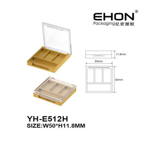 Custom Clear Makeup Palette Empty Cosmetic Eyeshadow Blush Powder Case <b>Plastic</b> Eye Shadow Packaging Container With <b>Mirror</b> - Product Image 2