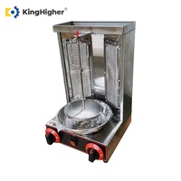 Machine à Shawarma Commerciale à Gaz, Grill à Doner Kebab Gyro, Petit Équipement de Cuisson pour Rôtir la Viande, Idéale pour Restaurant