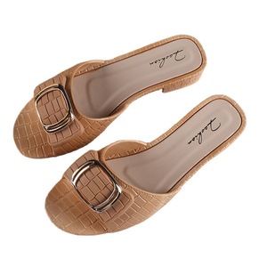Nuovi Sandali Estivi da <span class=keywords><strong>Donna</strong></span> <span class=keywords><strong>con</strong></span> Tacco Basso e Largo, <span class=keywords><strong>Ciabatte</strong></span> da Giorno <span class=keywords><strong>con</strong></span> Fibbia Quadrata, Scarpe Slip-On da Esterno - Product Image 5