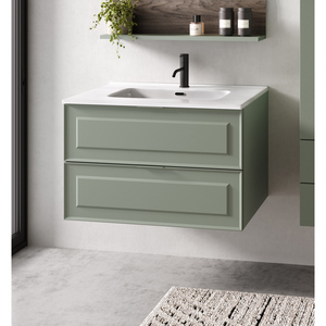 Mobile bagno sospeso MOD. Telaio CM 82 Opaco Verde Salvia - Product Image 1