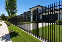 Anti Climb Steel Mesh Fence High Security Steel Fence Powder Coated Steel Fencing for Boundary Wall