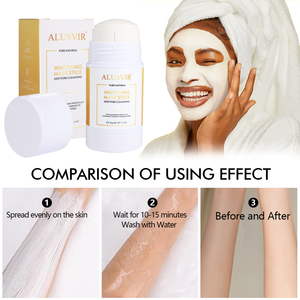 Blanchiment instantané de la peau, coréen, organique, nettoyage en profondeur, hydratant, pour le visage, visage, boue, masque en argile, 1 pièce - Product Image 5