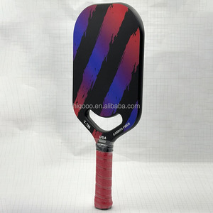 Diseño rojo Air Dynamics Advanced Pickleball Paddle 16mm fibra de carbono panal núcleo termoformado sin marco Edgeless portátil - Product Image 1