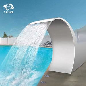 <span class=keywords><strong>Prix</strong></span> d'usine en acier inoxydable forme moderne caractéristique <span class=keywords><strong>de</strong></span> l'eau <span class=keywords><strong>piscine</strong></span> cascade <span class=keywords><strong>rideau</strong></span> d'eau - Product Image 3