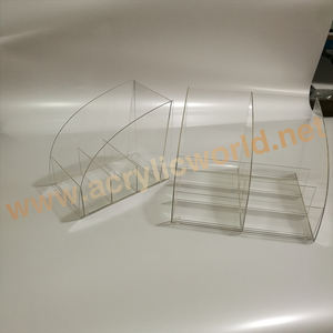 Soporte de escritorio para revistas A4 perspex transparente personalizado soporte de acrílico para folletos estante de exhibición de folletos - Product Image 5