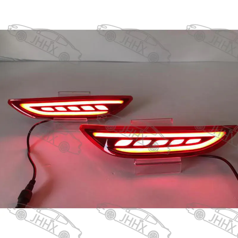 Lampu Bumper belakang LED, lampu kabut merah untuk Honda City 2014 2015 2016, Bumper belakang reflektor, lampu rem belakang