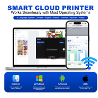 Imprimante d'étuis de téléphone portable Erasmart, Wifi, application personnalisée AI, impression sans fil, machine d'impression UV pour les petites entreprises, pour les magasins de téléphonie