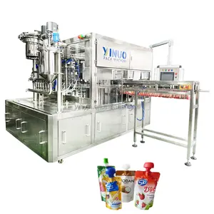 LG-XGX400 Large Multi-Function Doypack Packing Machine Juice Pouch Filling And Sealing Machine Baby Food Pouch Filling Machine