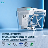 DaYan Toilette intelligente à commande vocale, avec fonction bidet, protection anti-éclaboussures en mousse, couvercle automatique, siège chauffant, économe en énergie, vente en gros
