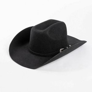 Sombreros Vaqueros Negros de Lujo al por Mayor, Estilo Occidental, Unisex para Hombres y Mujeres, para Pesca y Negocios, Casuales para las Cuatro Estaciones - Product Image 5