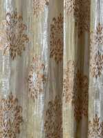 Style Vintage Coton Viscose Velours Concassé Luxe Rideau Boho Rideau De Luxe Rideaux Peut Être Personnalisé N'importe Quelle Taille en Gros