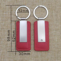Porte-clés de voiture en cuir PU durable avec mousqueton métallique vierge, en gros, en stock, livraison rapide, idéal pour cadeau d'affaires