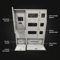 Boîtier de distribution mural haute qualité XM 220V 380V IP40 anti-pincement pour la mesure de puissance électrique dans les écoles et les hôpitaux