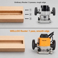 Outils électriques portatifs pour la maison de 1200 W, routeurs électriques spécialement conçus pour le travail du bois