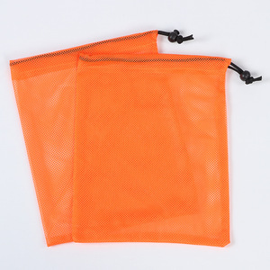Bolsa de malla con cordón, bolsa de almacenamiento de malla portátil negra para envasado de alimentos frescos, 1 compartimento - Product Image 2