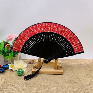 Abanico de mano de bambú y madera para mujer, artesanal, clásico, tradicional, tallado, venta al por mayor - Product Image 5