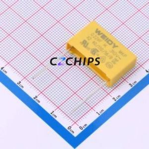 ตัวเก็บประจุแบบปลอดภัย W42Q3224KP8L00A0W0 ชนิด Through hole (THT), ระยะขา P=22 มม. 220nF 10% 310V X2 - Product Image 1