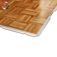 Plancher de danse sans joint, haute brillance, 25 mm d'épaisseur, anti-rayures, à verrouillage facile, pour mobilier de théâtre, design moderne, en contreplaqué et panneaux MDF, vente en gros