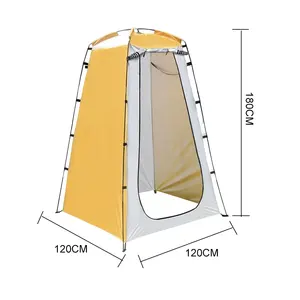 אוהל פרטיות חוף מתקפל חדר הלבשה נייד אוהל רחצה עמיד למים הגנת UV אסלה ניידת לקמפינג בחוץ