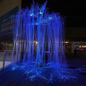 Водонепроницаемый светодиодный светильник IP65 с изменением цвета RGB, имитирующий ивовый светильник из оптоволокна, устойчивый к коррозии, с теплым белым и сине-зеленым светом, 16 Вт - Product Image 4