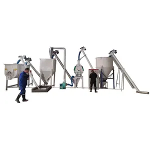 high production fully animal feed production line large tonnage farm poultry chicken cow cattle pellet machine